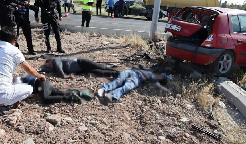 Sınav yolunda feci kaza: 1 ölü, 8 yaralı