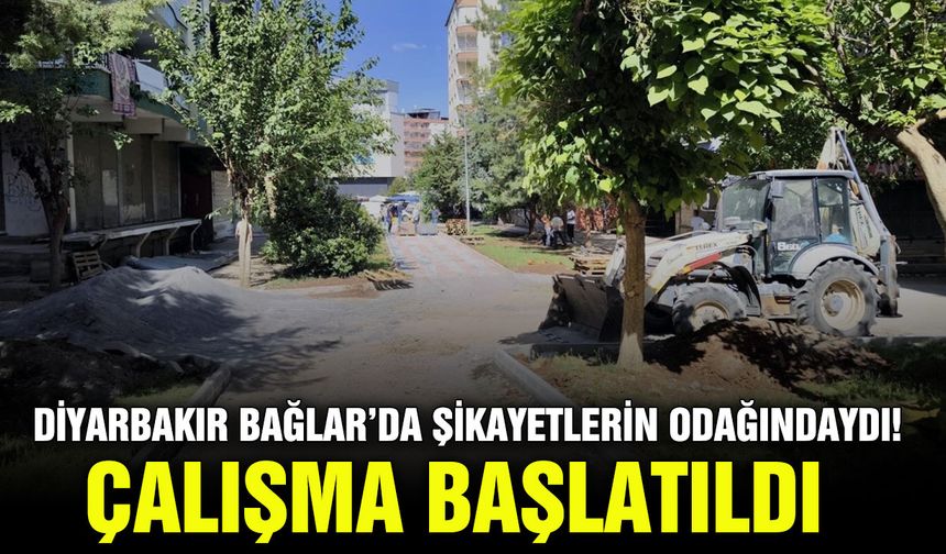 Diyarbakır Bağlar’da şikayetlerin odağındaydı! Çalışma başlatıldı
