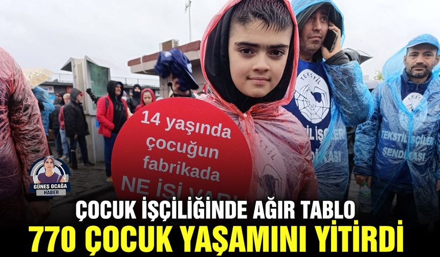 Çocuk işçiliğinde ağır tablo: 770 çocuk yaşamını yitirdi