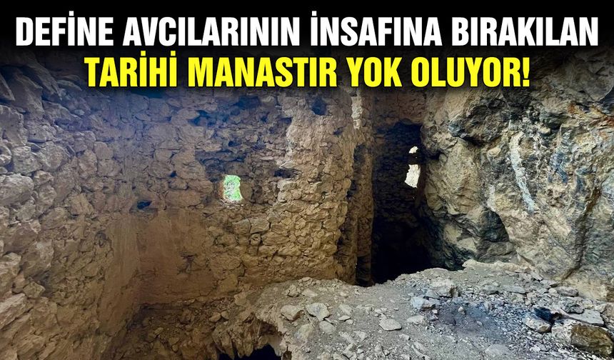 Define avcılarının insafına bırakılan tarihi manastır yok oluyor!
