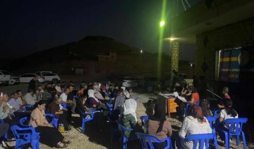 Diyarbakır’ın Silvan ve Çınar ilçelerinde halk toplantıları