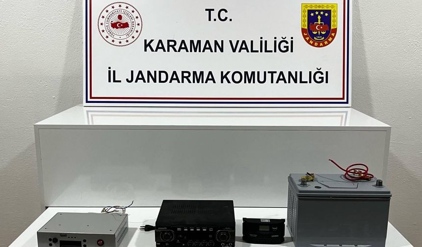 Mescitten ses sistemi çalan 2 şüpheli yakalandı