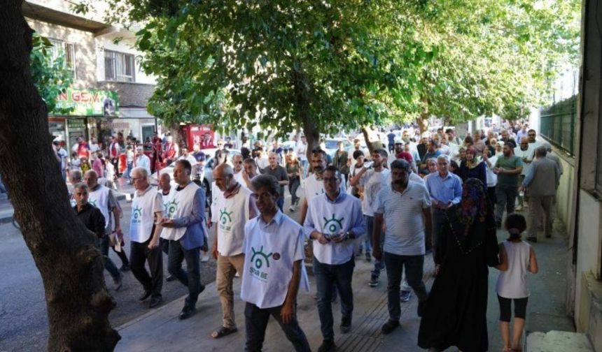Diyarbakır Bağlar’da yürüyüş! 3 gün nöbet tutacaklar