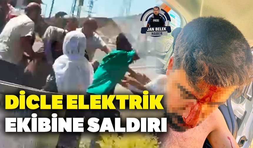 Dicle Elektrik ekibine saldırı