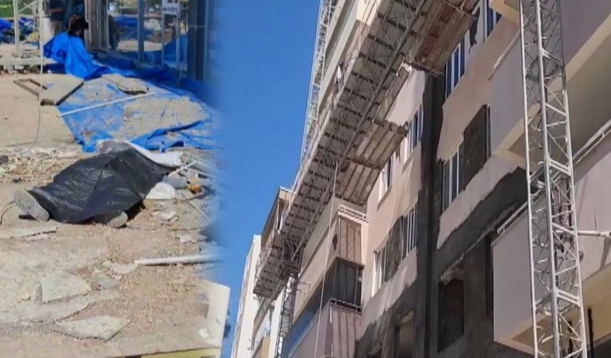 İskele kırıldı, işçiler yere çakıldı: 2 ölü, 1 yaralı