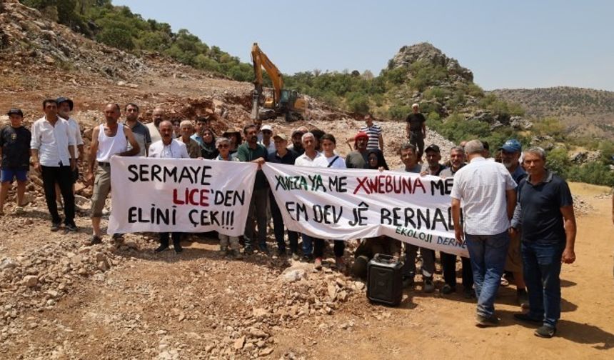 Diyarbakır Lice’deki protestoda yüksek gerilim