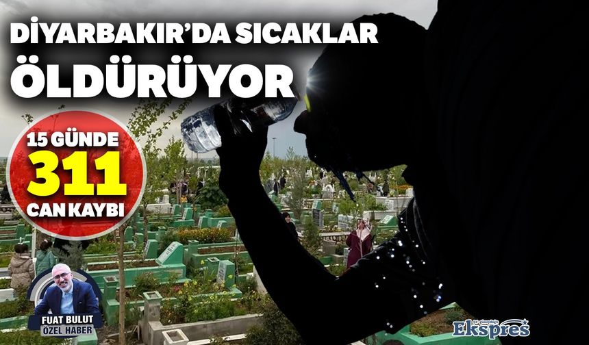 Diyarbakır’da sıcaklar öldürüyor  15 günde 311 can kaybı