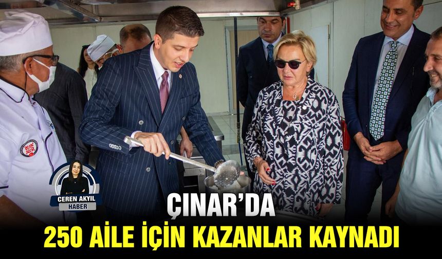 Çınar’da 250 aile için kazanlar kaynadı