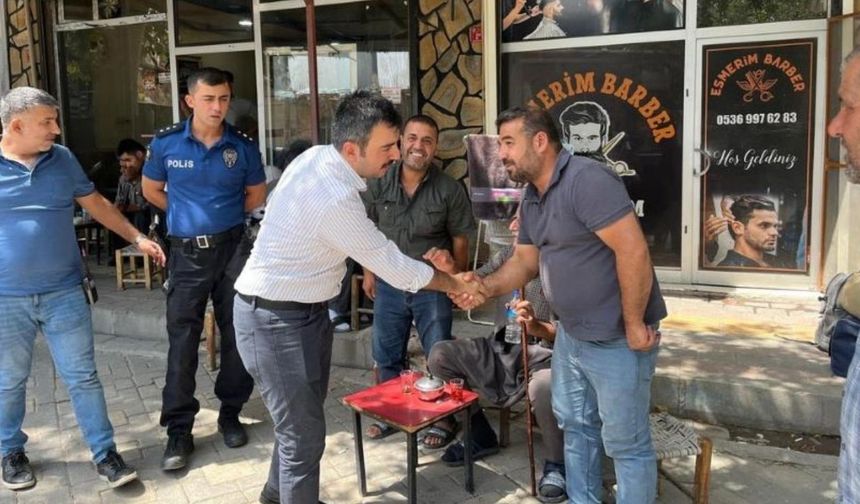 Diyarbakır Dicle’nin yeni kaymakamı esnafla buluştu