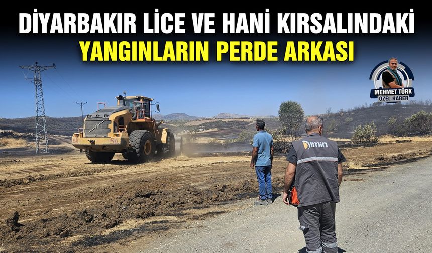 Diyarbakır Lice ve Hani kırsalındaki yangınların perde arkası