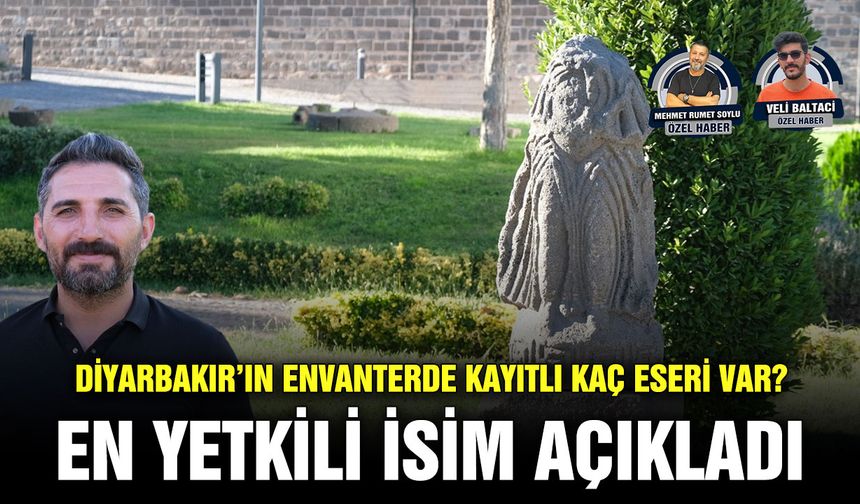 Diyarbakır’ın envanterde kayıtlı kaç eseri var? En yetkili isim açıkladı
