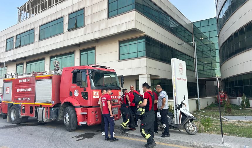 Hastanede yangın paniği