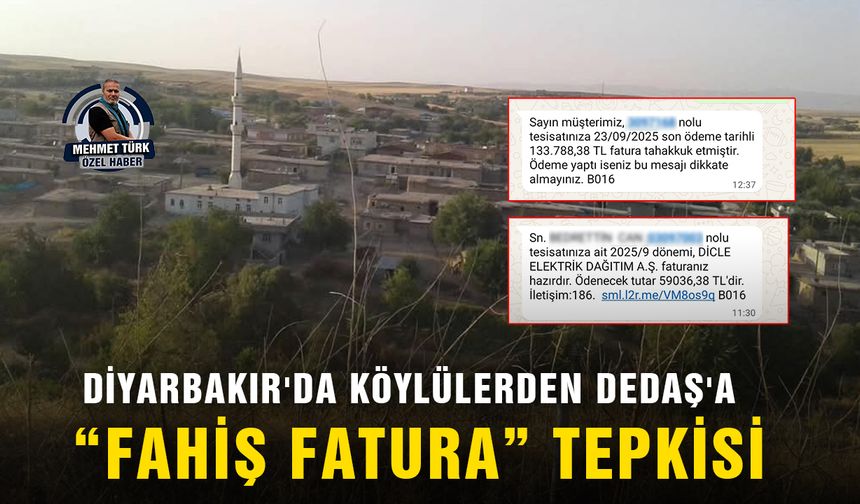 Diyarbakır'da köylülerden DEDAŞ'a “fahiş fatura” tepkisi