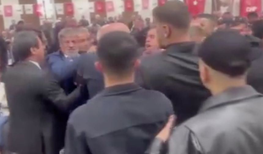 CHP kongresinde gerginlik