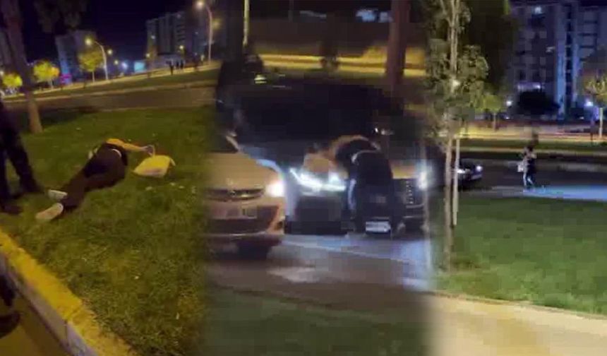 Diyarbakır'da akıl almaz olay! Kadın bir anda kendini araçların önüne attı