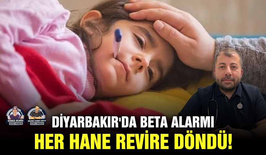 Diyarbakır'da beta alarmı; Her hane revire döndü!