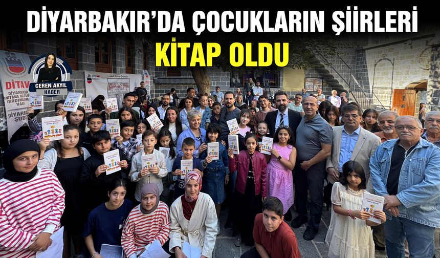 Diyarbakır’da çocukların şiirleri kitap oldu