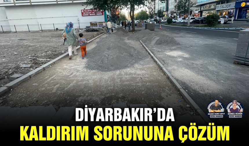 Diyarbakır’da kaldırım sorununa çözüm