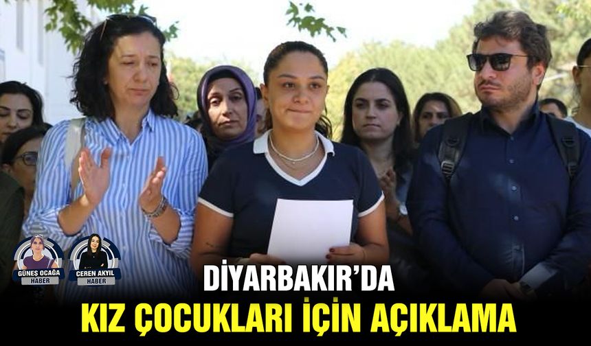 Diyarbakır’da kız çocukları için açıklama