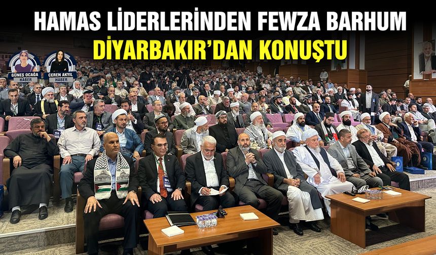 Hamas liderlerinden Fewza Barhum Diyarbakır’dan konuştu