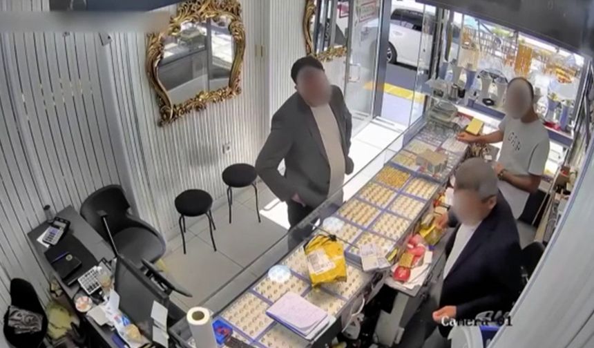 Kuyumcuya sahte altın satmaya çalışırken yakalandılar