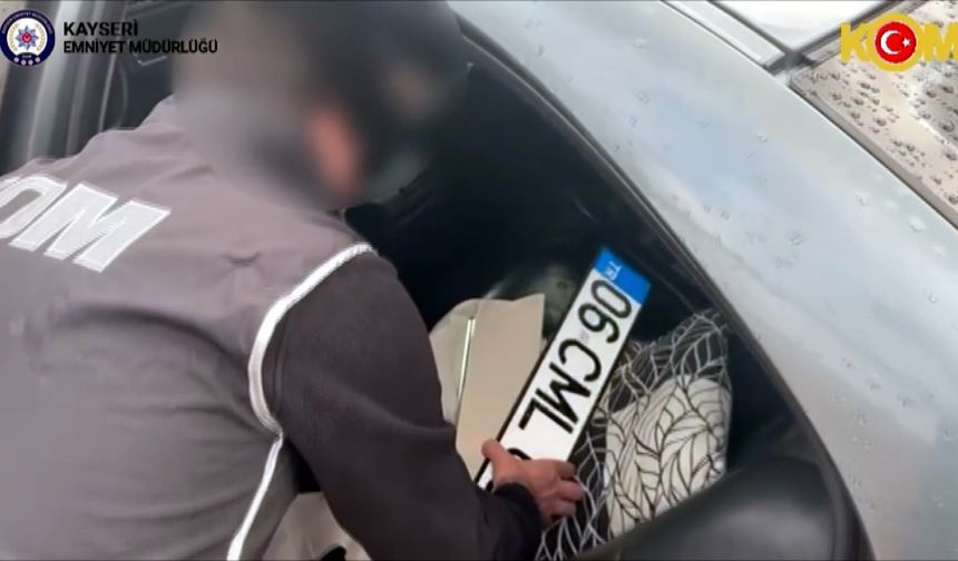 Sahte plaka operasyonunda şok detay!