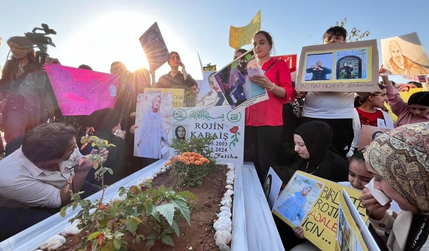 Diyarbakır’da Rojin’in kabri üzerinde gözyaşları sel oldu