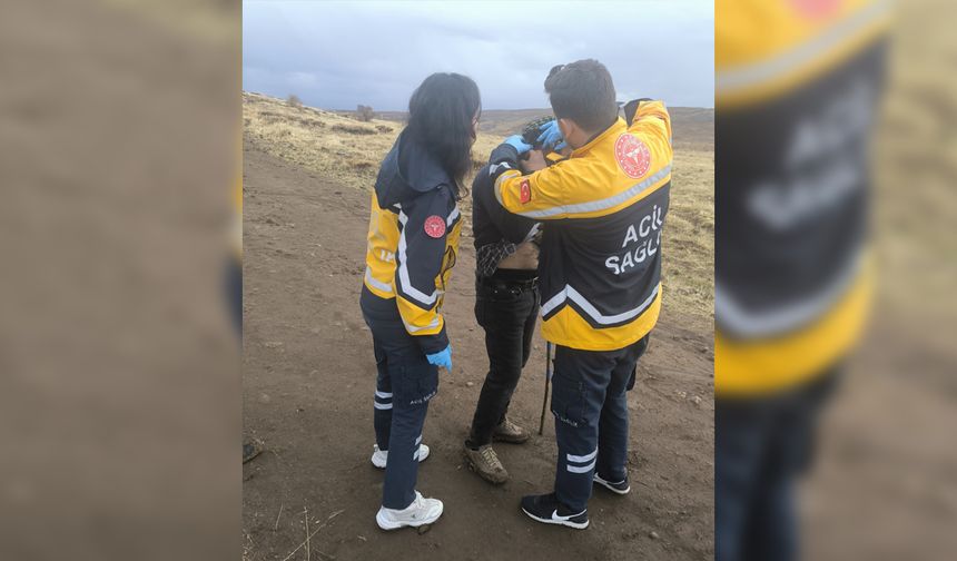 Yanına yıldırım düşen çoban yaralandı