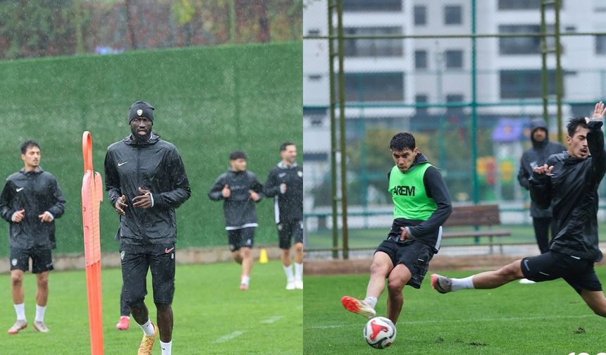 Amedspor, yağmur altında Boluspor’a hazırlanıyor