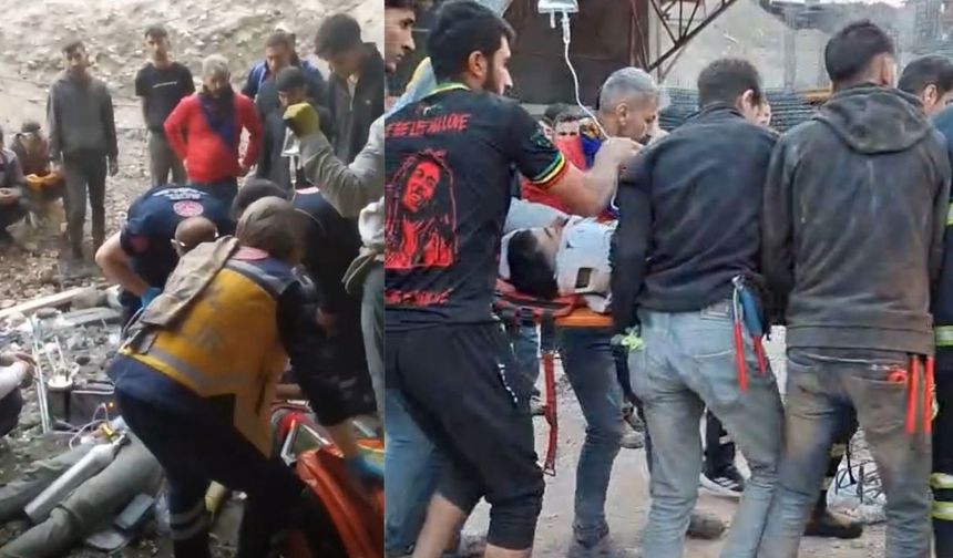 Batman’da inşaatta beton kalıpları işçilerin üzerine çöktü: 2 ağır yaralı