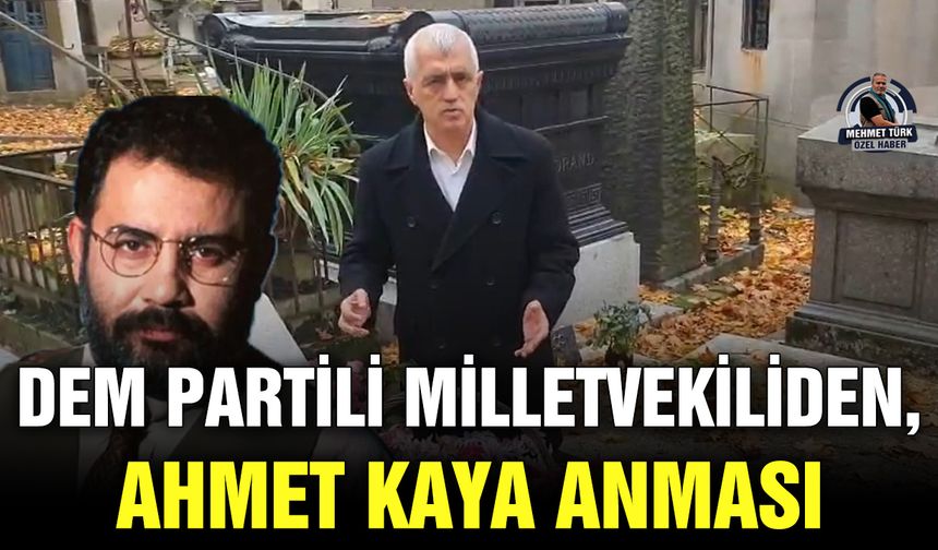 DEM Partili Milletvekiliden, Ahmet Kaya anması