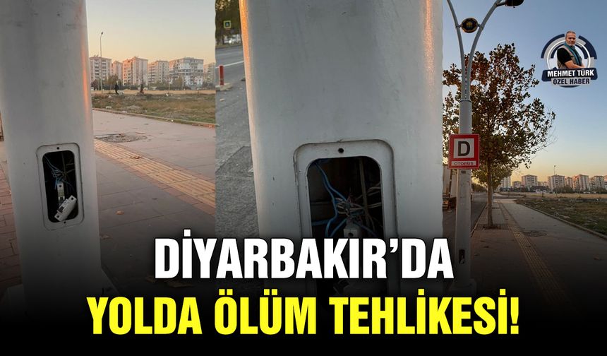 Diyarbakır’da yolda ölüm tehlikesi!