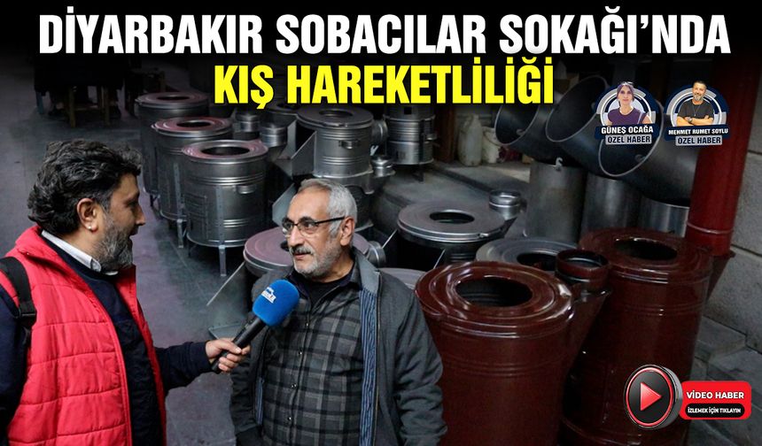Diyarbakır Sobacılar Sokağı’nda kış hareketliliği