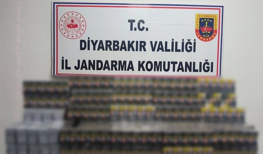 Diyarbakır'da kaçakçılık operasyonu: 10 bin dolu makaron ele geçirildi