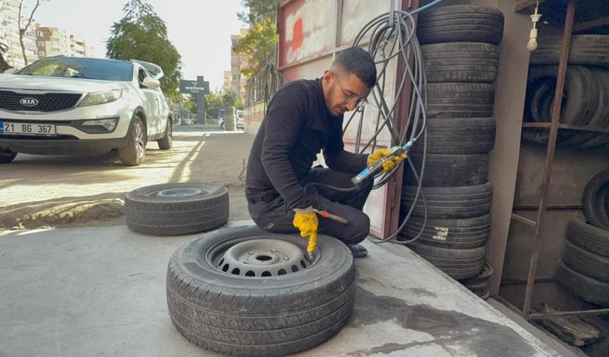 Diyarbakır'da sürücülere kış lastiği uyarısı