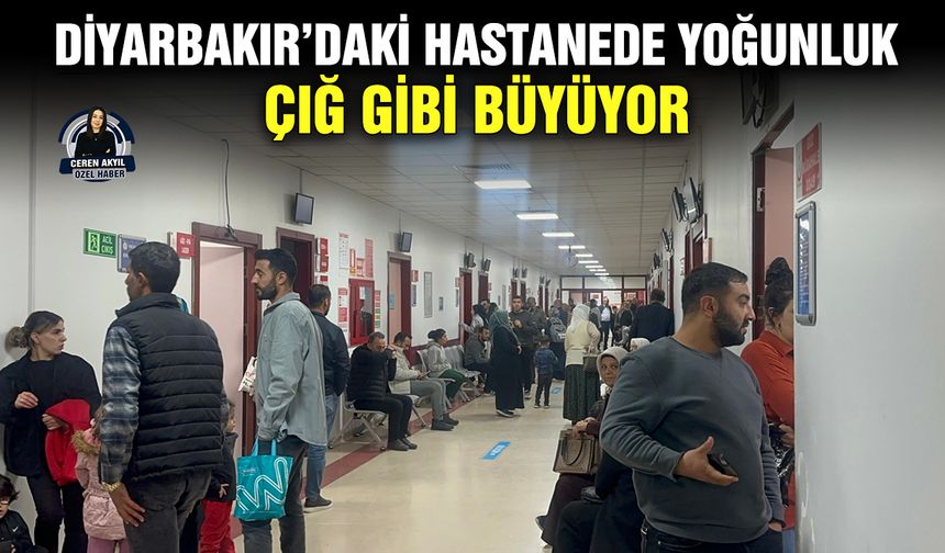 Diyarbakır’daki hastanede yoğunluk çığ gibi büyüyor