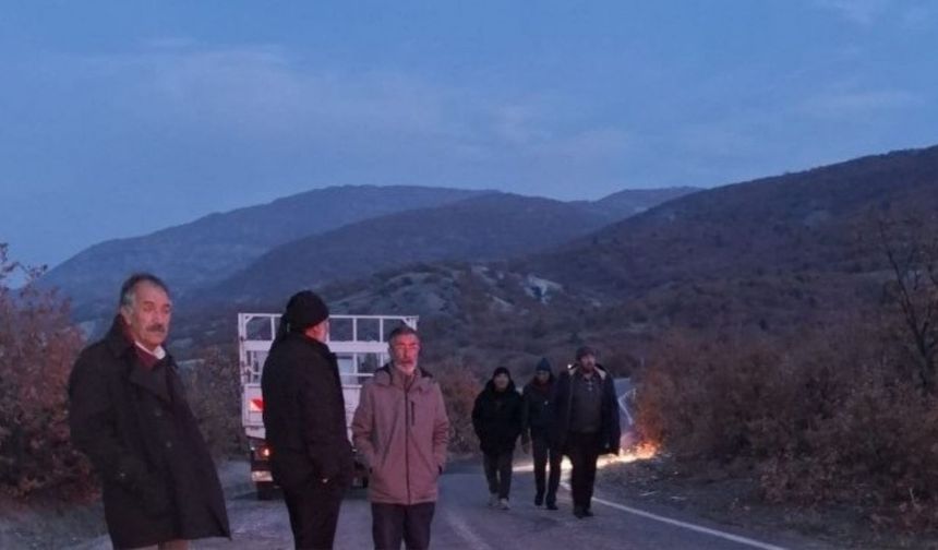 Maden ve kum ocağına karşı nöbete geçtiler