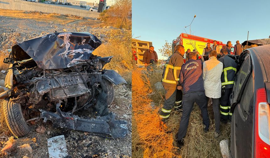 Mardin karayolunda can pazarı: Şarampole devrilen otomobildeki 3 kişi yaralandı