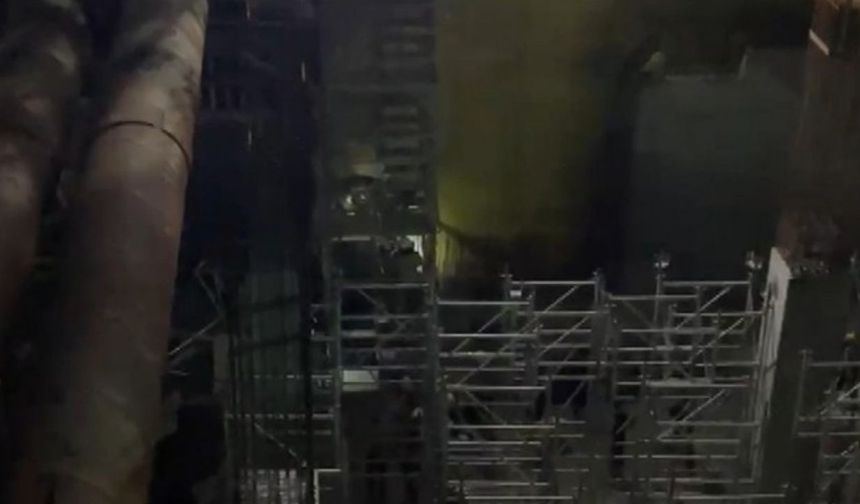 İstanbul’da metro inşaatında işçilerin üzerine iskele çöktü