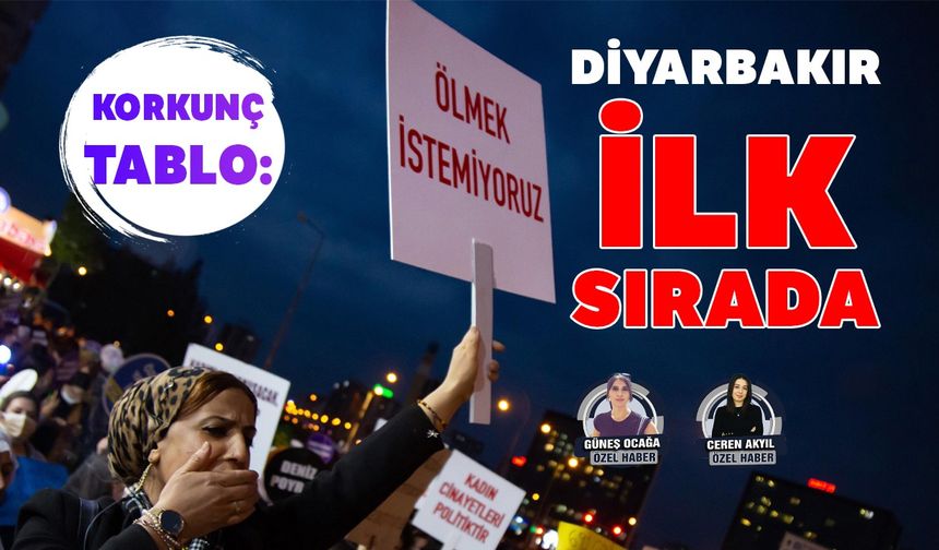 Korkunç tablo: Diyarbakır ilk sırada