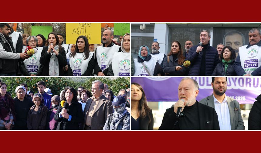 DEM Parti'nin Ankara'ya 4 koldan yürüyüşü başladı!