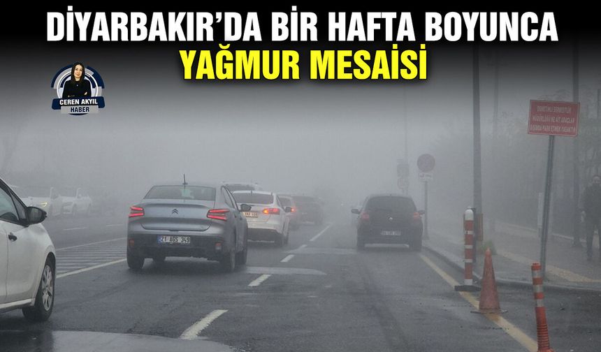 Diyarbakır’da bir hafta boyunca yağmur mesaisi