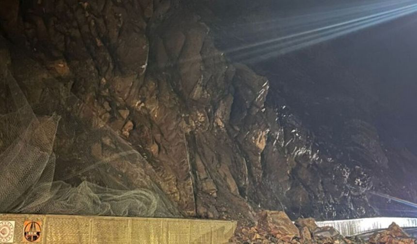 Van–Hakkari karayolunda heyelan