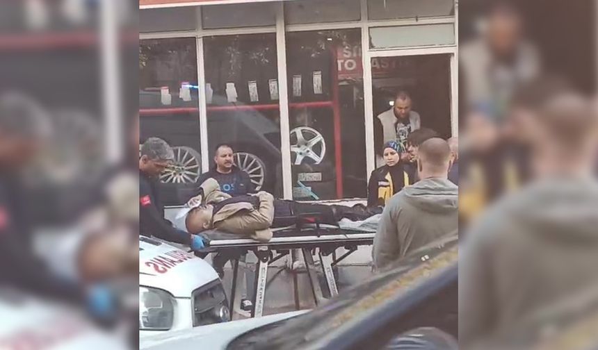 Husumetlisi olan müteahhidi oto lastikçide vurdu