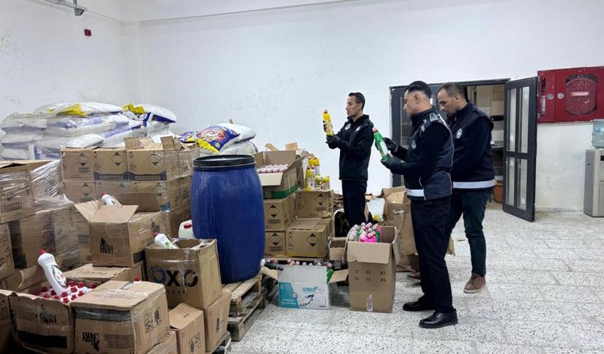 Şanlıurfa’da sahte deterjan depolarına baskın