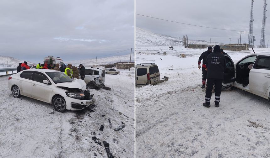 Iğdır-Doğubayazıt yolunda zincirleme kaza