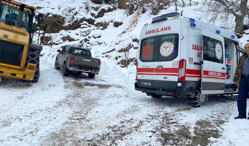 Batman'da tansiyon hastasını kurtarma seferberliği