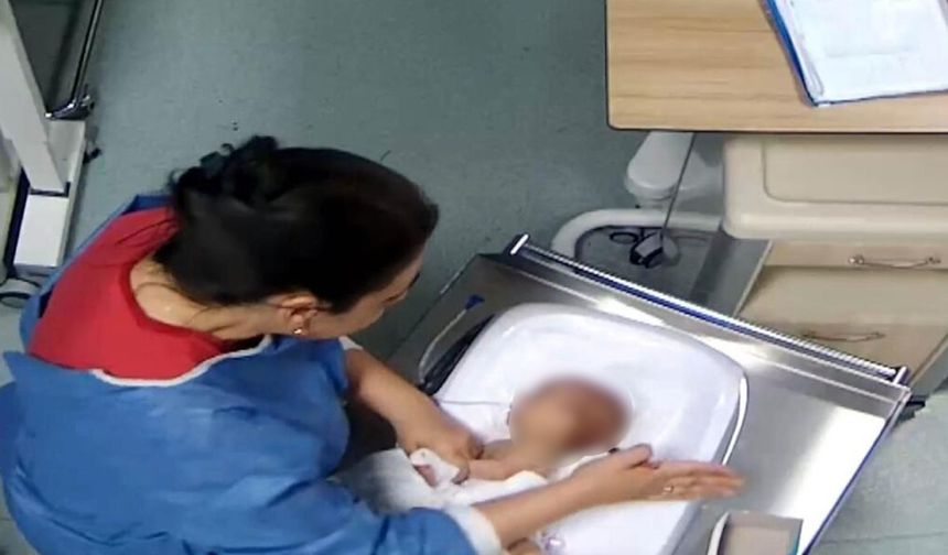 Bebeği darbeden hemşire polise teslim oldu