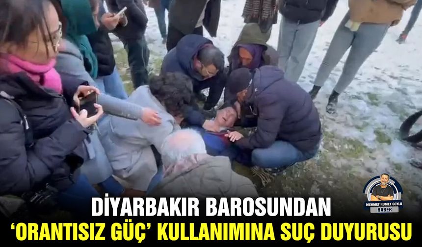 Diyarbakır Barosundan, ‘orantısız güç’ kullanımına suç duyurusu