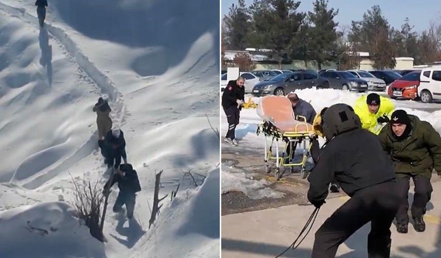 Diyarbakır Kulp'ta helikopterle hastaneye sevk